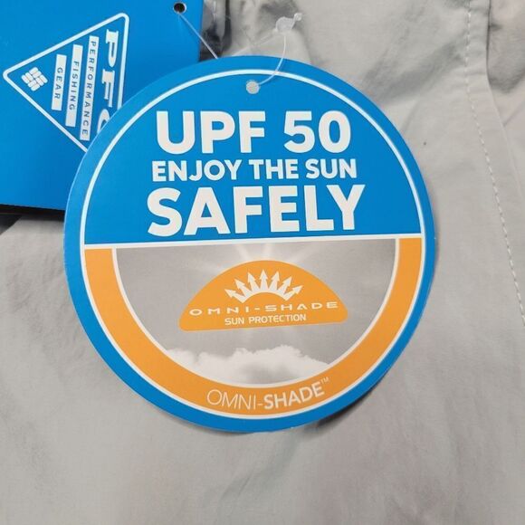 NEW COLUMBIA PFG MEN'S GRAY MESH LINED SWIM OUTDOOR FISHING SHORTS L LARGE NWT - Picture 10 of 12